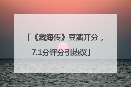 《藏海传》豆瓣开分，7.1分评分引热议