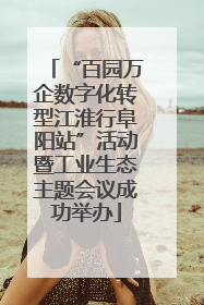 “百园万企数字化转型江淮行阜阳站”活动暨工业生态主题会议成功举办