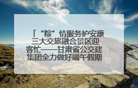 “粽”情服务护安康 三大交旅融合景区迎客忙——甘肃省公交建集团全力做好端午假期景区运营工作