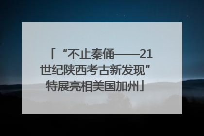 “不止秦俑——21世纪陕西考古新发现”特展亮相美国加州