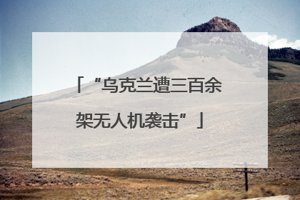 “乌克兰遭三百余架无人机袭击”
