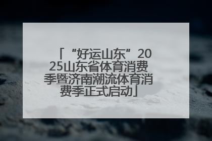 “好运山东”2025山东省体育消费季暨济南潮流体育消费季正式启动