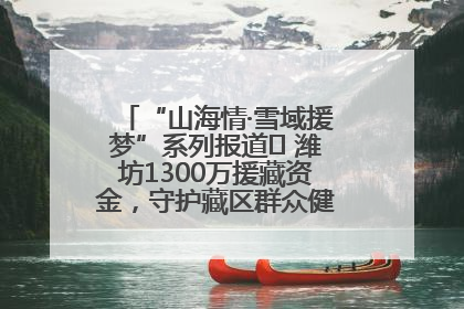 “山海情·雪域援梦”系列报道⑪ 潍坊1300万援藏资金，守护藏区群众健康“最后一公里”
