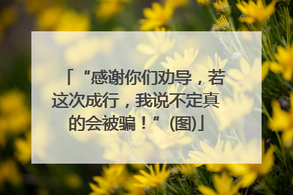 “感谢你们劝导，若这次成行，我说不定真的会被骗！”(图)