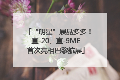 “明星”展品多多！直-20、直-9ME首次亮相巴黎航展