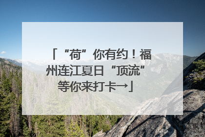 “荷”你有约！福州连江夏日“顶流”等你来打卡→