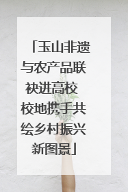 玉山非遗与农产品联袂进高校 校地携手共绘乡村振兴新图景