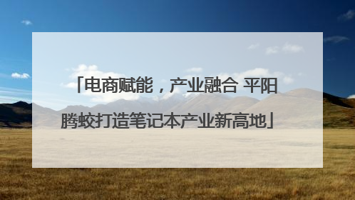 电商赋能，产业融合 平阳腾蛟打造笔记本产业新高地