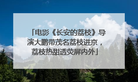 电影《长安的荔枝》导演大鹏带茂名荔枝进京，荔枝热甜透荧屏内外