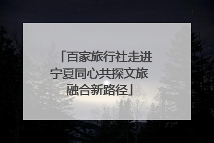 百家旅行社走进宁夏同心共探文旅融合新路径