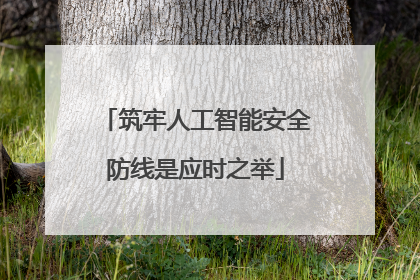 筑牢人工智能安全防线是应时之举