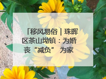 移风易俗｜珠晖区茶山坳镇：为婚丧“减负” 为家庭“减压”