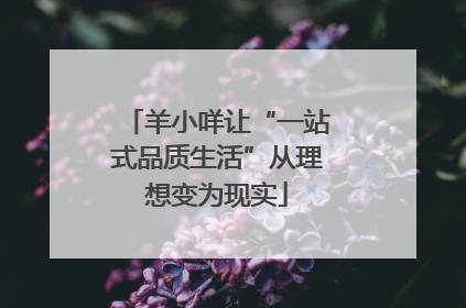 羊小咩让“一站式品质生活”从理想变为现实