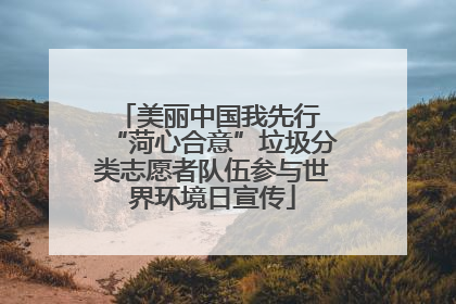 美丽中国我先行 “菏心合意”垃圾分类志愿者队伍参与世界环境日宣传