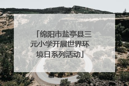 绵阳市盐亭县三元小学开展世界环境日系列活动