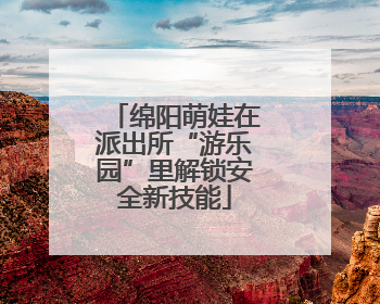 绵阳萌娃在派出所“游乐园”里解锁安全新技能