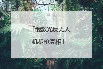 俄激光反无人机步枪亮相