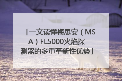 一文读懂梅思安（MSA）FL5000火焰探测器的多重革新性优势