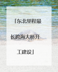 东北里程最长跨海大桥开工建设