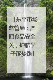东平市场监管局：严把食品安全关，护航学子逐梦路