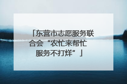 东营市志愿服务联合会“农忙来帮忙 服务不打烊”