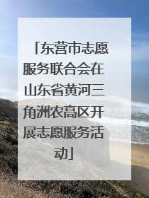 东营市志愿服务联合会在山东省黄河三角洲农高区开展志愿服务活动