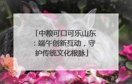 中粮可口可乐山东：端午创新互动，守护传统文化根脉