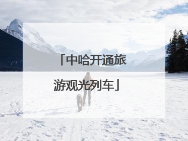 中哈开通旅游观光列车