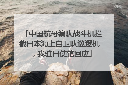 中国航母编队战斗机拦截日本海上自卫队巡逻机，我驻日使馆回应