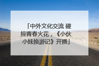 中外文化交流 碰撞青春火花，《小伙小妹换游记》开播