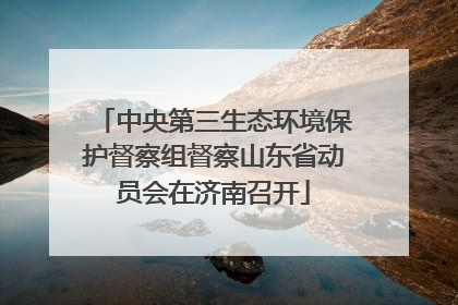 中央第三生态环境保护督察组督察山东省动员会在济南召开