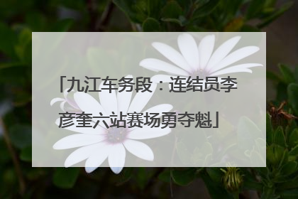 九江车务段：连结员李彦奎六站赛场勇夺魁