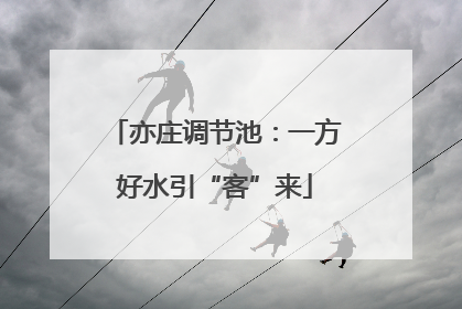 亦庄调节池：一方好水引“客”来