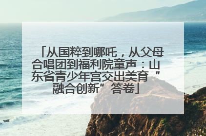 从国粹到哪吒，从父母合唱团到福利院童声：山东省青少年宫交出美育“融合创新”答卷