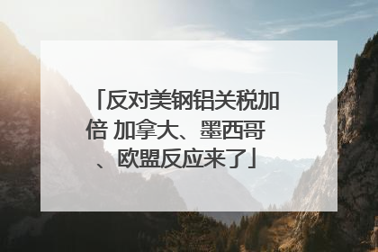 反对美钢铝关税加倍 加拿大、墨西哥、欧盟反应来了