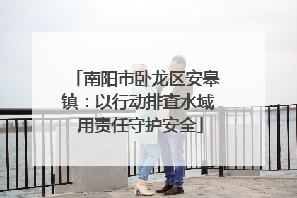 南阳市卧龙区安皋镇：以行动排查水域 用责任守护安全