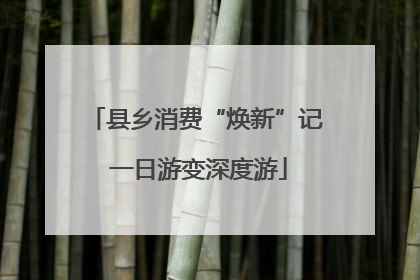县乡消费“焕新”记 一日游变深度游