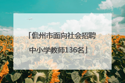 儋州市面向社会招聘中小学教师136名