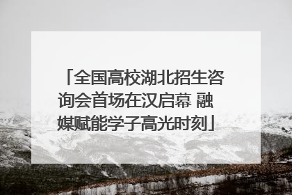 全国高校湖北招生咨询会首场在汉启幕 融媒赋能学子高光时刻