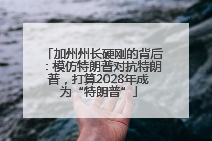 加州州长硬刚的背后：模仿特朗普对抗特朗普，打算2028年成为“特朗普”