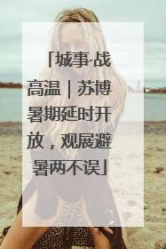 城事·战高温｜苏博暑期延时开放，观展避暑两不误