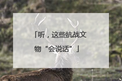 听，这些抗战文物“会说话”