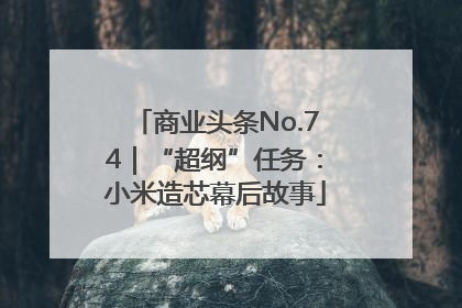 商业头条No.74｜“超纲”任务：小米造芯幕后故事