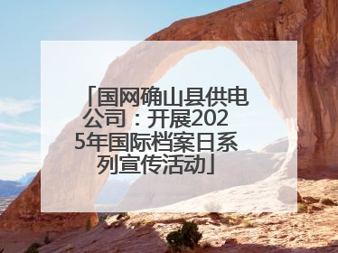 国网确山县供电公司：开展2025年国际档案日系列宣传活动