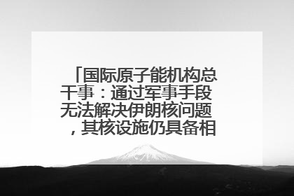 国际原子能机构总干事：通过军事手段无法解决伊朗核问题，其核设施仍具备相关产能，只需要数月就能生产出浓缩铀