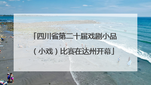 四川省第二十届戏剧小品（小戏）比赛在达州开幕