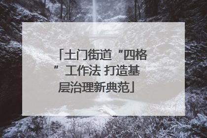 土门街道“四格”工作法 打造基层治理新典范