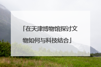 在天津博物馆探讨文物如何与科技结合