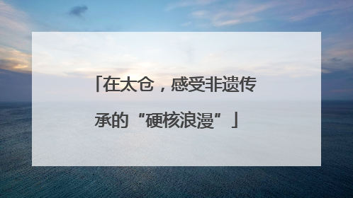 在太仓，感受非遗传承的“硬核浪漫”