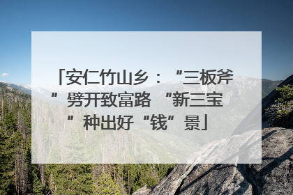 安仁竹山乡：“三板斧”劈开致富路 “新三宝”种出好“钱”景